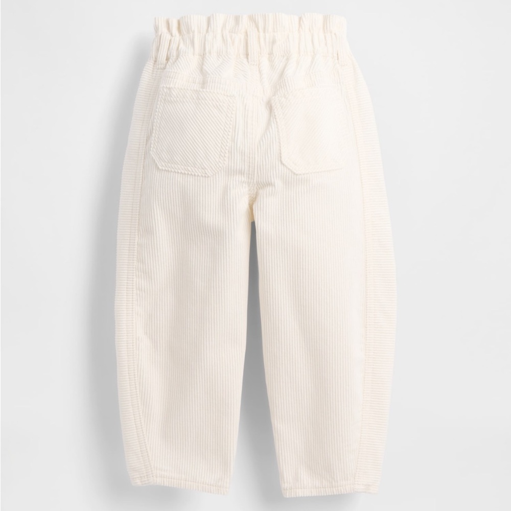 Gap Kids Girls’ Ivory Corduroy Horseshoe Pants—5 - Picture 7 of 10